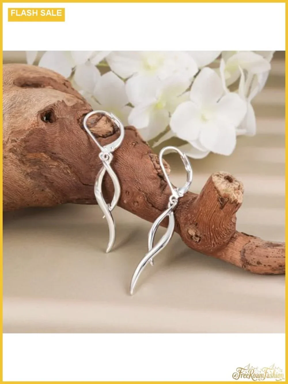 Sterling Silver Twisted Tassel Dangle Earrings Leverback Drop